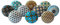 Royal Kraft Vintage Ceramic Pull Knobs for Kitchen Cabinet, Door & Drawer, Wardrobe, Cupboard (Set of 10) Sknob016
