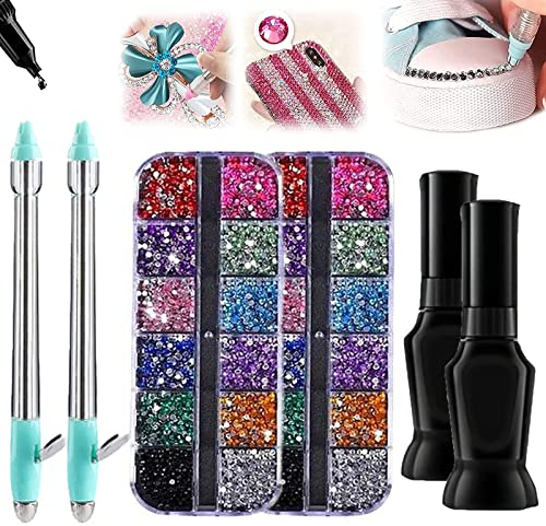 Blingal DIY Diamond Embroidery Pen, Blingal DIY Crystal Embroidery Pen, Diamond Painting Pen Embroidery Accessories Set for Kids Adults Beginners (2Set)