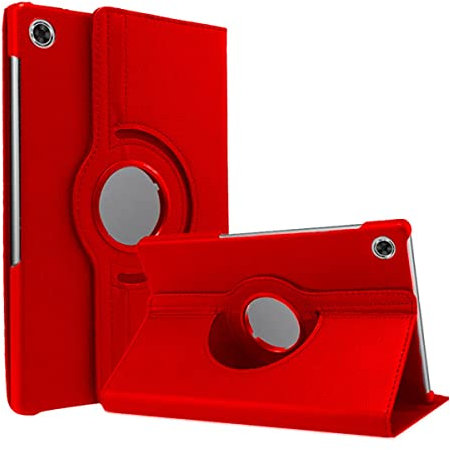 TODOBARATO 24HORAS Funda Compatible con Lenovo Tab K10 10.3 TB-X6C6F/TB-X6C6X/TB-X6C6NBF Roja Giratoria