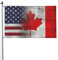 USA-Kanada-Flagge, kanadisch-amerikanische Flagge, 3 x 1,5 m, doppelseitig, für den Innenbereich, ukrainische Flagge, Polyester mit Messingösen