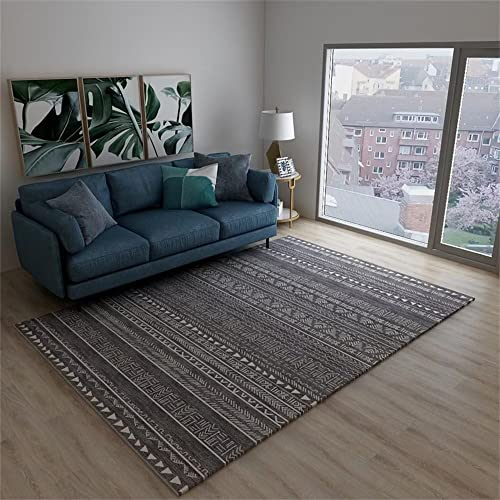 RUGMRZ Teppich Industrial Badteppich Grauer minimalisti scher Wohnzimmer Teppich im modernen Stil rechteckig und langlebig Zimmers Teppichboden 180X260CM