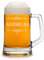Bierkrug 0,5 Liter mit Wunschgravur - Maßkrug aus Glas - Geburtstagsgeschenk für Männer - Trinkglas Bier und Weißbier - Weißbierglas mit Henkel - München Klassiker - Oktoberfest - Weihnachten