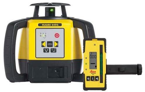 Leica Rugby 610 Self-Levelling Green Rotating Laser (600m) Li-ion