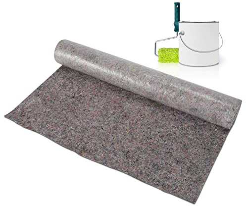 Herrselsam Malervlies Rolle 1 x 25m Abdeckvlies 220g/㎡ Malerfliesrolle Malerflies Abdeckfliesse Hochwertiges Vlies für Tapeten und Wandbeläge Kann Schneiden