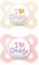 MAM Original Schnuller im 2er-Set, zahnfreundlicher Baby Schnuller aus nachhaltigen & bio-erneuerbaren Materialien, Sauger aus MAM SkinSoft Silikon, mit Schnullerbox, 0-6 Monate, rosa/hellbeige