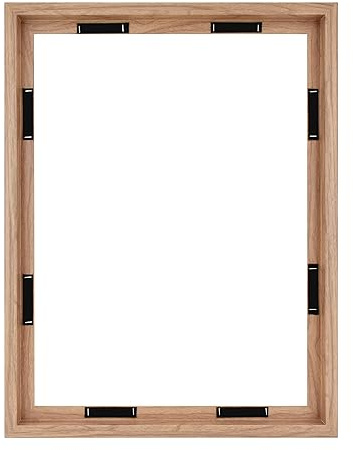 MCS Canvas Float Frame, 18x24, Walnut Woodgrain