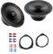 Hertz CPX 165 Auto Lautsprecher 16,5cm mit Einbauset passend für Opel Tigra Twintop Coupe 2004-2009 Türen vorne 570 Watt 2 Wege Koaxial