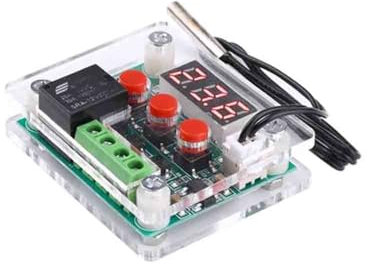 Temperature Controller Digital Display Module Refrigeration and Heating 5V 12V 24V (5V red with Shell)