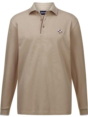 BABISTA Herren Langarm-Poloshirt Milanvetzo | Langarm-shirt für Männer 100% Baumwolle, hochwertiges Piqué, moderne Kontrastdetails, stylischer für Alltag und Büro