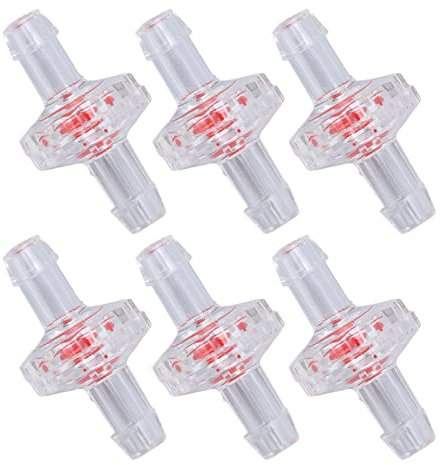 Yctze Rückflussventil 7MM, 10 Stück Einweg Rückschlagventile aus PP-Kunststoff mit Membrananschluss für die Luftzufuhr in Aquarien, Lebensmittel- und Getränkeindustrie sowie in Geräteindustrie