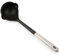 ARCOS Cazo de Silicona, Redondeado y Flexible de 323 mm para Servir caldos y salsas en la Cocina. Mango y Cuerpo de Acero Inoxidable. Resiste 240º. Color Negro y gris