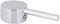 Yosoo Health Gear Poignée de Levier de Robinet Universelle de 45 Mm avec Noyau de Valve de 45 Mm pour Robinet D'eau de Lavabo de Salle de Bain, Bouton de Douche à Levier Unique en Alliage de Zinc