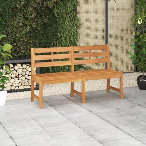 JUDYY Gartenbank, Outer Banks, Parkbank, Garten Bank Für Draussen, Garten Sitzbank, Friesenbank, Gartenmöbel, 150 cm Massivholz Teak