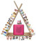 Agekub Tonie Regal für Toniebox und Tonie Figuren Dreieck Wandmontage oder Schreibtisch Magnetische Holzregale Aufbewahrungsregal für Kinder Spielzimmer