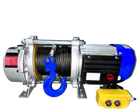JKELPV seilwinde Elektrische Winde mit drahtloser Fernbedienung 30 m, Hochleistungswinde 1500 kg/1,5 t, Hebewinde 110 V/220 V/380 V elektrische seilwinde(380V Wired Switch)