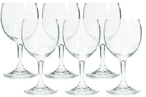 Gerolsteiner 6er Set Wasser Glas Gläser mit Stiel ca 200ml Fassung Ritzenhoff