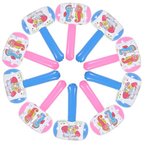 Sosoport 12 Pièces Jouets de Marteau gonflables marteaux gonflables Jouets gonflables Marteau de Marteau pour Enfants Marteau de fête à la Piscine Métal Couleur Aléatoire