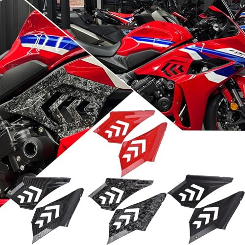 SHINKXMT CBR650R Motorrad-Seitenflügelverkleidung Seitenverkleidung Spoilerverkleidung dekorative Abdeckungen kompatibel mit Honda CBR650R CBR 650R CBR 650 R Zubehör 2024 2025(Schwarz)