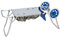 Carro playa portasillas de aluminio 105x52cm