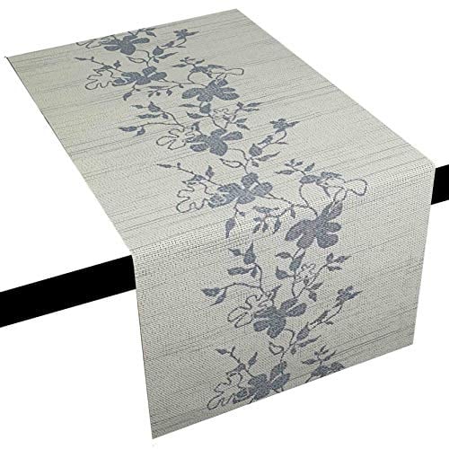 DecoHomeTextil Heimtextilmanufaktur Miami 3D Druck Tischläufer Tablerunner Breite 40 cm Länge und Farbe wählbar Champagner 40 x 100 cm