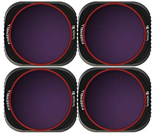Freewell Heller Tag - 4K Serie - 4Pack ND8/PL, ND16/PL, ND32/PL, ND64/PL Objektivfilter Kompatibel Mit Mavic 2 Pro Drone