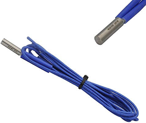 2-pack 24V 50W Upgrade 3D Printer Cartridge Heater 6x20mm Heating Element 1M Compatible with Ender 3 V2 Pro CR-10s Pro V6 Hotend Titan Aero MK10 Extruder Prusa I3 3D Printer