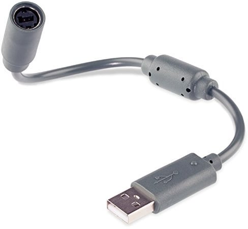 baolongking USB Breakaway Cable Fits for Xbox One, Xbox 360, Xbox Series X/S & PC, Detachable Anti-Trip Quick Release Gamepad Controller Adapter (Gray)