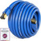 HB-DIGITAL 25m cable de conexión CAT 8.1 cable de red LAN S/FTP PIMF 2xRJ45 enchufe cobre LSZH libre de halógenos RoHS-Compliant 40 Gbits puerto Ethernet 2000 MHz Internet DSL PC módem TV azul