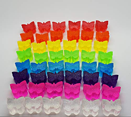 Mini Butterfly Soaps - Hand & Body Soap Favours/Gifts Glitter - Vegan and Cruelty Free (30)