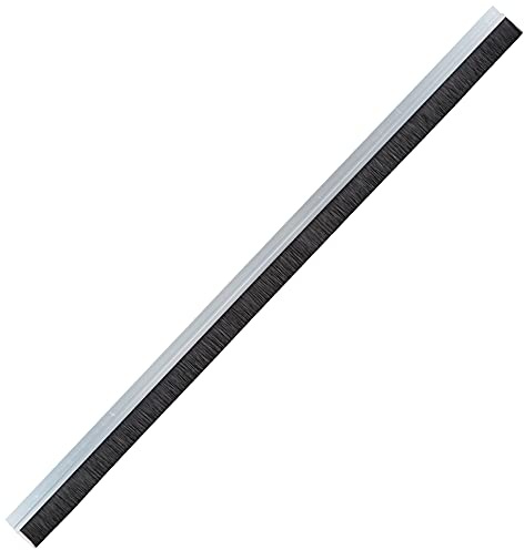 Delock Bürstenstreifen 40 mm mit Alu-Profil gerade - Länge 1 m