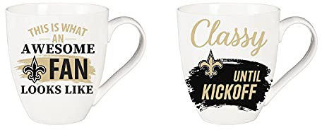 Team Sports America New Orleans Saints, Keramiktasse O'Java, 482 ml Geschenkset