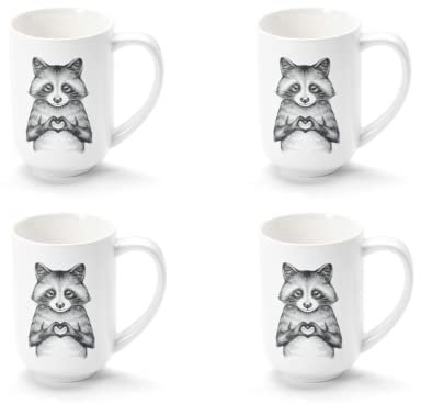 Cha Cult 4 X NEU teemando® Becher Pip & Pepe Porzellan 0,4 l = 4 Jumbotassen