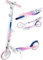 RAVEN Scooter Roller Tretroller Kickscooter für Kinder Erwachsene |klappbar | höhenverstellbar | Tragegurt | Klingel | Flaschenhalter (Anabel Navy/Pink mit Handbremse, 200mm)