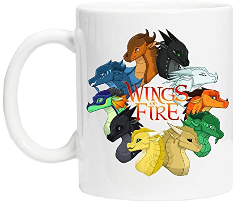 Wings Of Fire Wiederverwendbare Tasse aus weißem Glas für Tee und Kaffee Coffe Cup