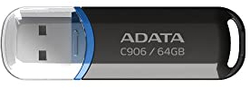 ADATA C906 Anhänger USB 2.0 Stick Classic 64GB Negro