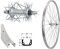 Aggro-X 26 Zoll Basic Aluminium Vorderrad 19-559 Laufrad Felgenbremse V-Brake Silber 26