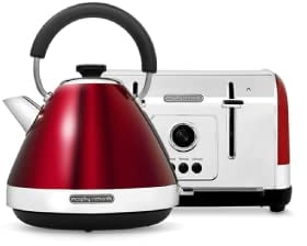 Morphy Richards Venture Pyramid Kettle, 1.5L, Removable Filter, 360 Degree Base, Viewing Window, 3KW, Basalt and Nickel, 100335