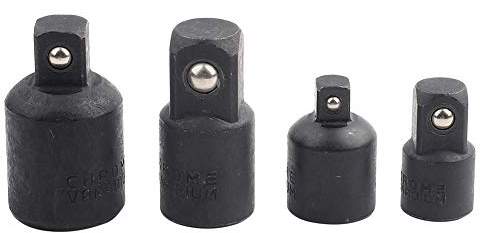 adapter ein viertel auf 3 achtel,Adapter Ein Viertel Auf 3 Achtel,Ratsche 1/2 Zoll,12Pt 1/2 Impact 3/8 4-Teiliger Steckschlüssel-Schraubendreher-Konverter-Satz 1/2,3/8,1/4 Steckschlüssel-Adapter