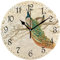 Mnsruu Wanduhr mit weißem Baum, Pfau, leise, nicht tickend, dekorative Wanduhren, batteriebetrieben, 25 x 25 cm, für Zuhause, Wohnzimmer, Küche, Badezimmer, Schlafzimmer