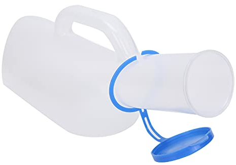 Cryfokt Botella de orina para hombre, gran capacidad para el hogar o los viajes para personas mayores, pacientes con comida y viajeros.