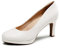 DREAM PAIRS Damen Pumps Anzugschuhe Klassische High Heels für Damen mit Plateau für Business und Arbeit SDPU2365W-E WEIß-PU Größe 42 (EUR)