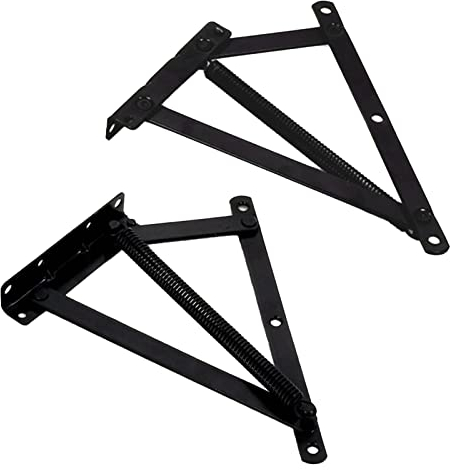 2 Stück Dreieck Federscharnier, Sofa Faltbares Scharnier, Lift up Scharnier, Bettkastenscharniere, Schaniere Klappbar für Sofa, Bettkasten, Sofasessel