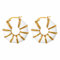 Fluidable Belle boucles d'oreilles créoles bambou épais blanc moyen 28mm plaqué or 18 carats pour femmes Medium White Classic Thick Hoop Earrings, adeau d'anniversaire (White)