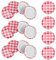 UPKOCH 40pcs Jar Lids - 70mm Iron Airtight Food Storage Caps | Leak-Proof Screw Lids for Jam, Preserves & Spices, Decorative Pantry Deco, Fits 6.5cm Containers (Pink)