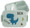 Bento Box Midi für Mepal Bentobox - Kinder Dino Brotbox Dinosaurier Lunchbox Dinosaurus Vesperdose Dinos I - 900 ml - Sage Grün - kinderbrotdosen kindergarten personalisierte brotdose kind t-rex