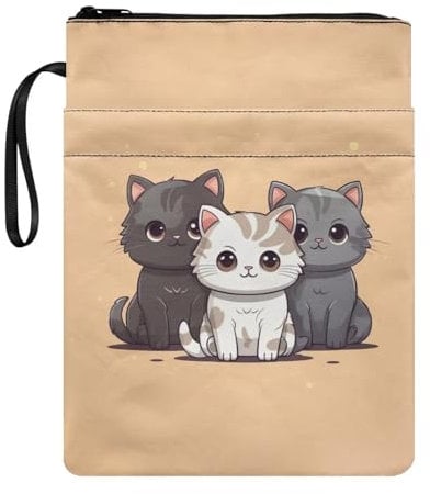HELLHERO Book Cover Book Book Lovers Paperbacks Protector Pouch Sleeve, 1 Cat, Compact