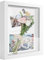 sunmeg Cornice 3D Profonda Cornice A4 Cornici per Foto per Oggetti fino a 3 cm- Cornici di Forma Quadrata da Hppendere a Parete o da Scrivania