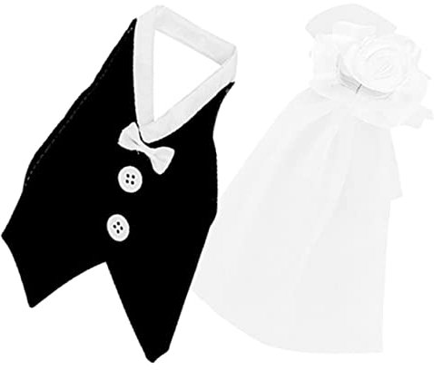 DECHOUS Copribottiglia di Vino per Matrimonio 1 Set Decorazioni Romantiche per Bottiglie Copribottiglia Sposa e Sposo Stoffa per Feste di Nozze Adatto a Bottiglie Standard