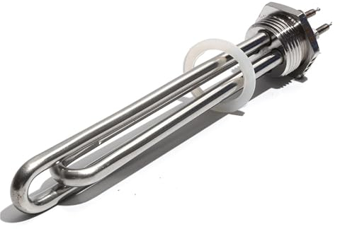SSIMOO Elemento Calentador de Agua Sumergible de 12V y 36V, calefacción de Acero Inoxidable, Tipo Doble U con Rosca de 1 Pulgada Kindly (Color : 300W)