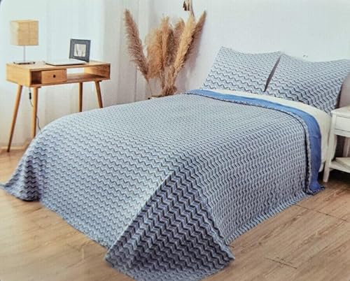 LUGA SHOP Coordinato Completo Letto Lenzuola In Morbido Pile Singolo Matrimoniale Scozzese (SINGOLO, Lele-3)